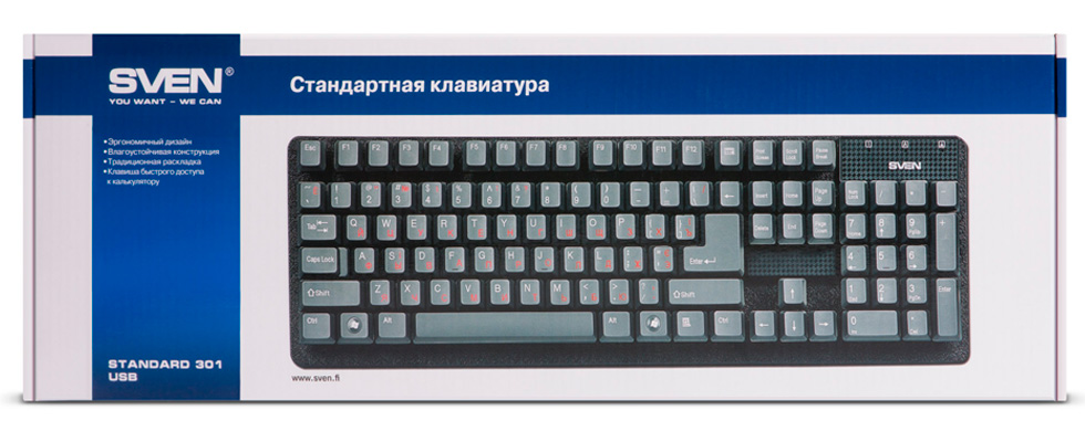 Tastatura cu fir Sven Standard 301 / Membrana photo 4